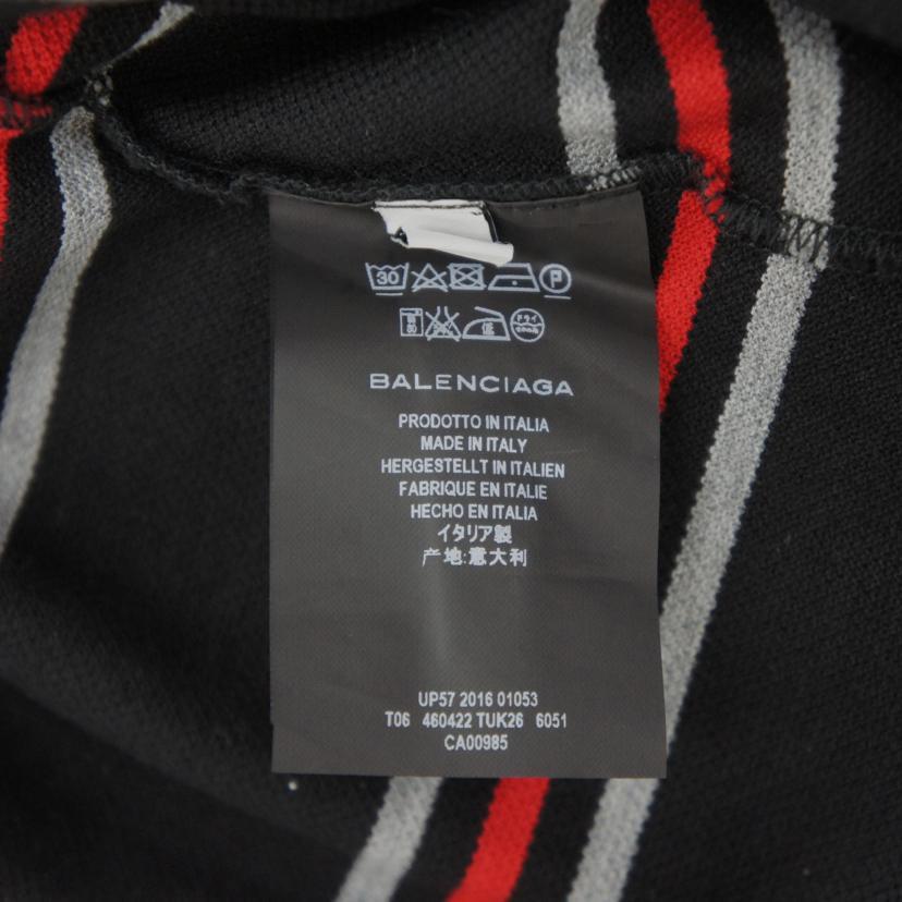 BALENCIAGA バレンシアガ/ボーダーポロシャツ/460422/サイズ:S/S