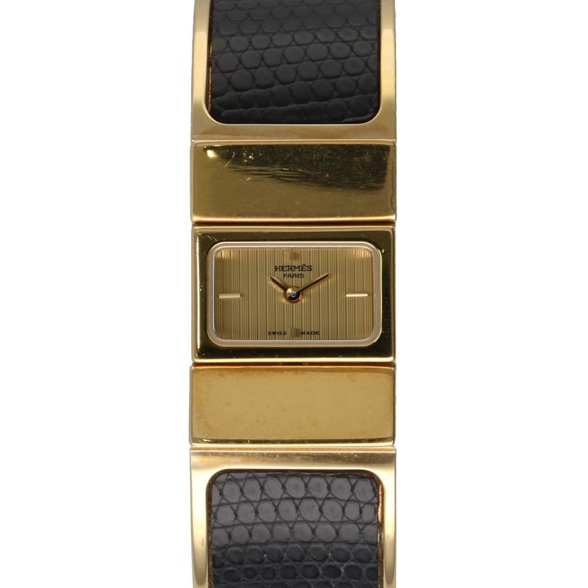 作動確認済　HERMES ロケ　リストウォッチ 楽天市場】エルメス HERMES ロケ L01 201 バングル ウォッチ