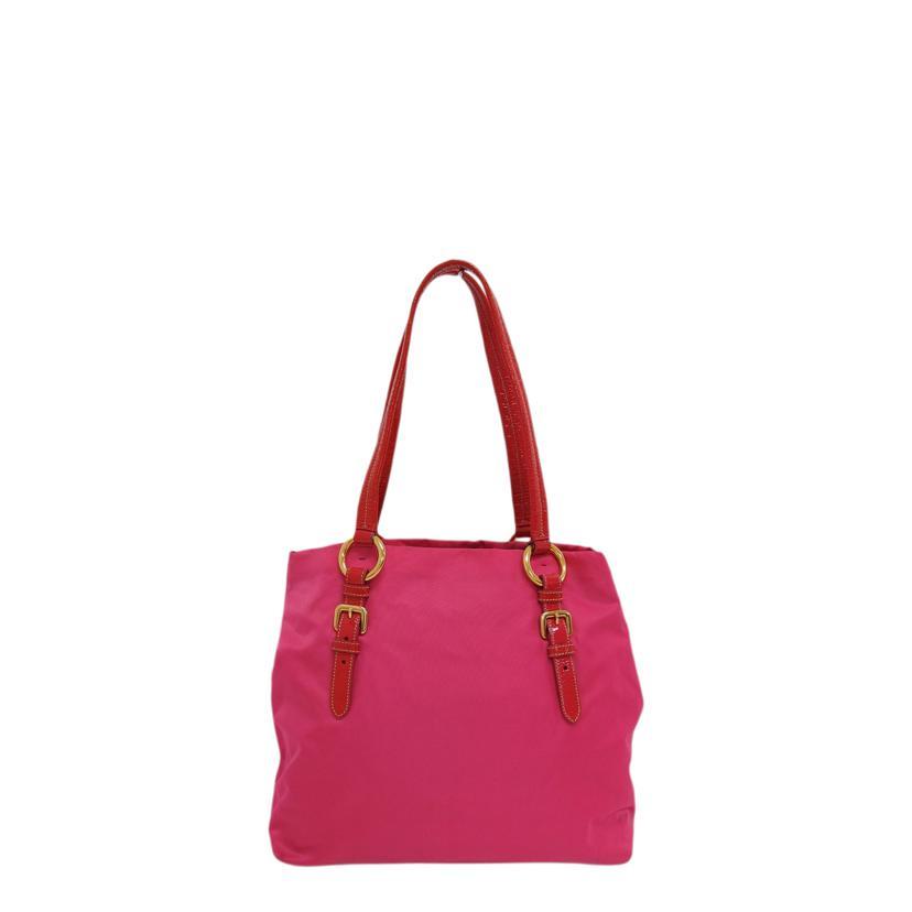 PRADA◇トートバッグ/--/PNK/汚れ有/シミ有