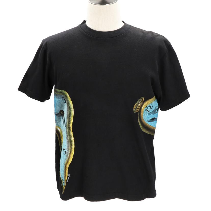 Supreme×Salvador Dali/ 時計プリントTシャツ・BK/S/メンズインナー/AB