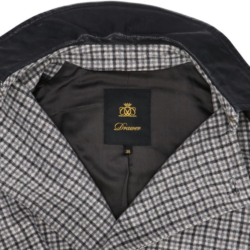 DRAWER ドゥロワー/DRAWER レディースチェック柄ウールコート/38  