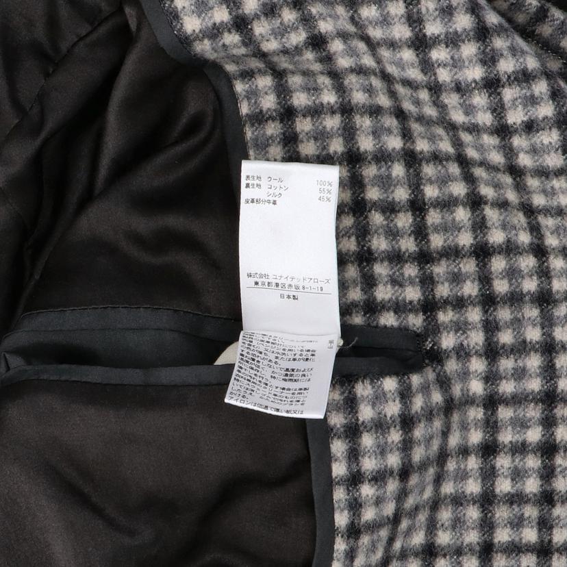 DRAWER ドゥロワー/DRAWER レディースチェック柄ウールコート/38  