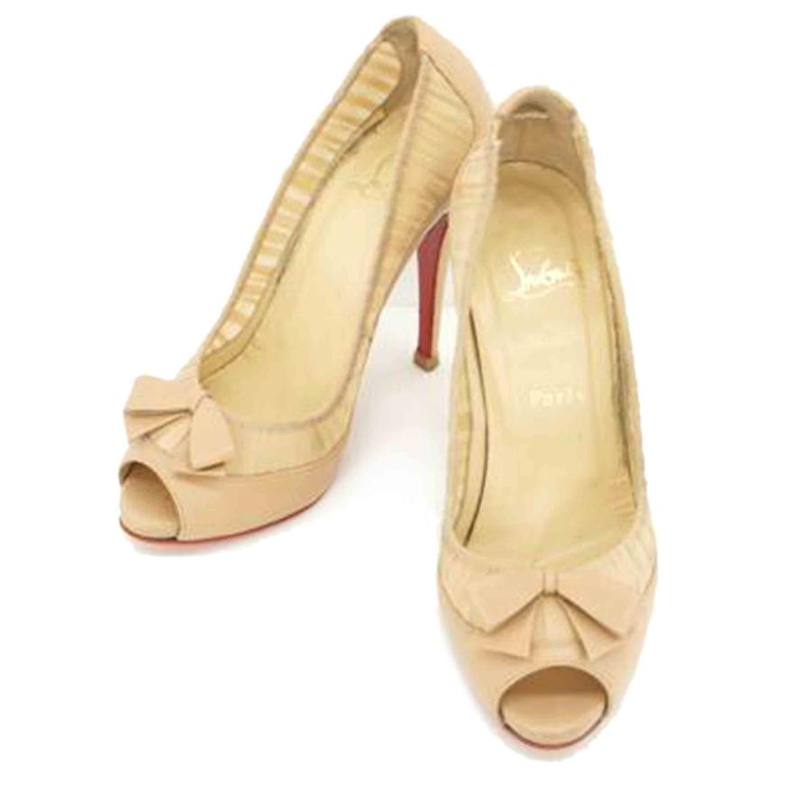 br>C.Louboutin クリスチャンルブタン/オープントゥパンプス/#37