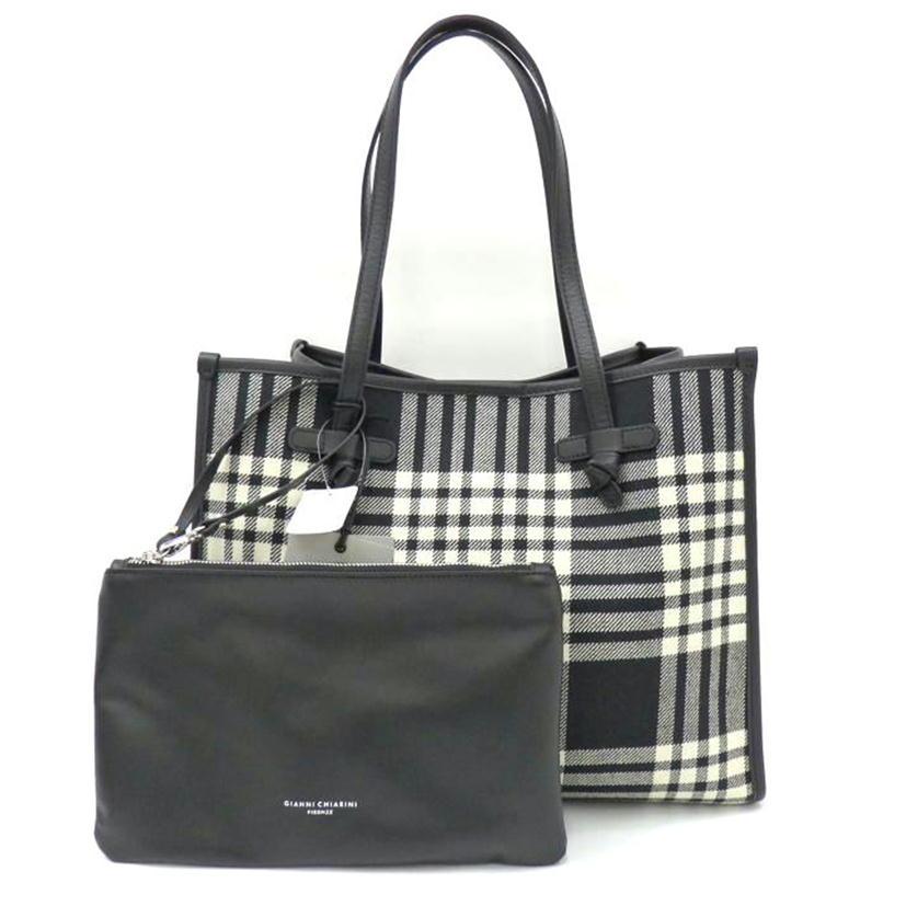 PRADA GIANNI CHIARINI ジャンニキャリーニ/チェック柄トートバッグ 