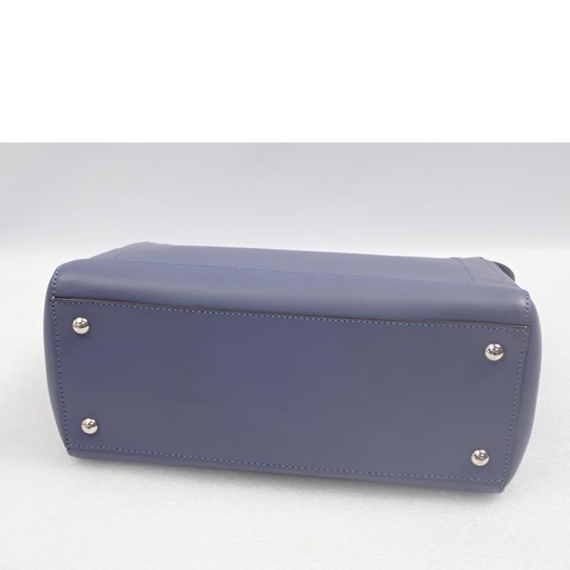 ブルー（ファッション） FENDI フェンディ/ドットコム レザー ブルー 