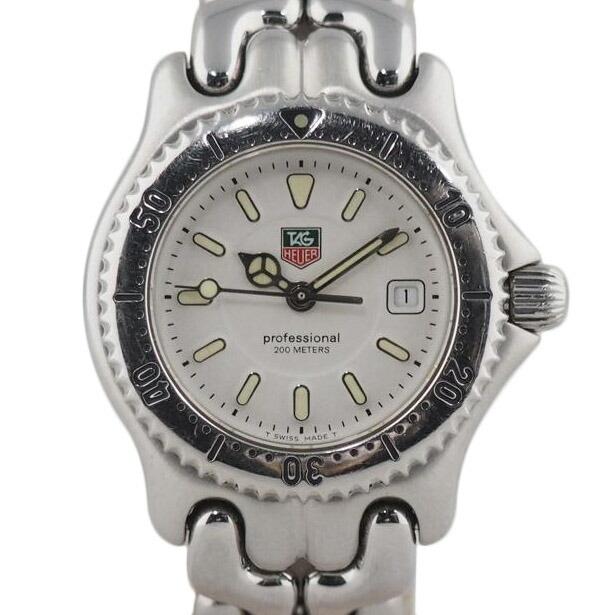 タグホイヤー セルデイト WG1312-2 SS ホワイト 白文字盤 クオーツ 腕時計 1600【中古】TAG HEUER TAG Heuer タグホイヤー/セル・デイト/レディース/クオーツ/WG1312-2