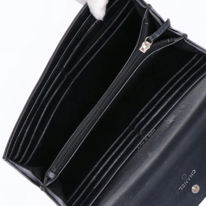 ❴美品❵シャネル キャビア ココマーク 財布 CHANEL（シャネル） シャネル/ココマーク二ツ折リ長財布/キャビア
