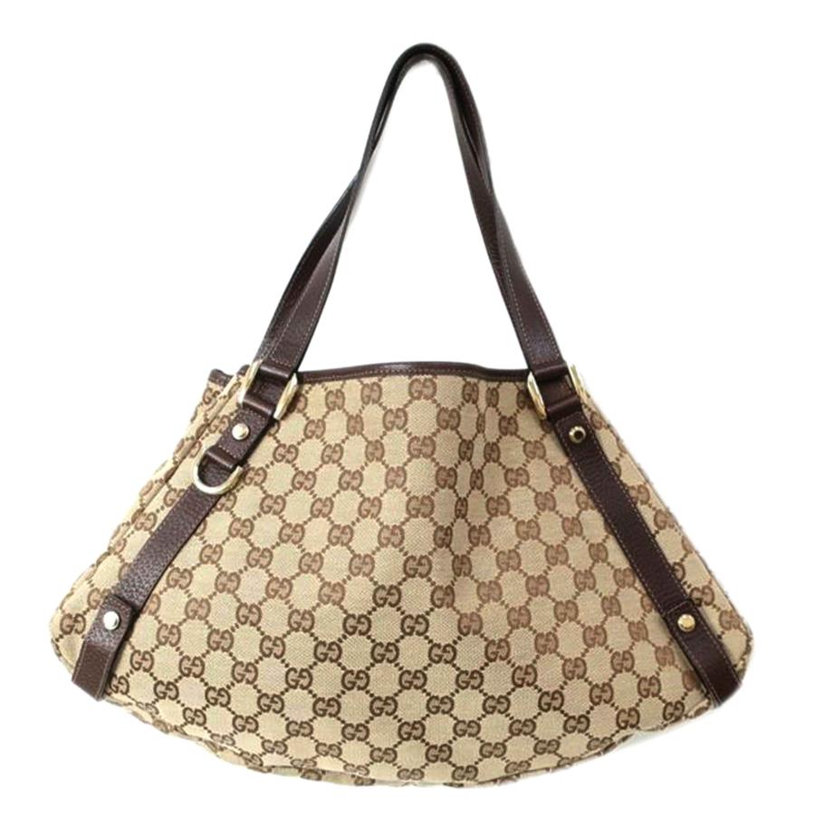 GGキャンバス GUCCI グッチ/トートバッグ レザー ハンドバッグ 内側 