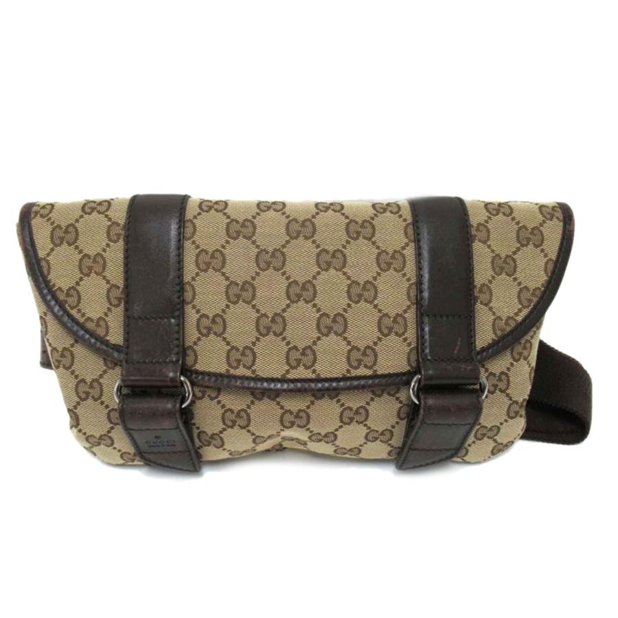 GUCCI/ウエストポーチ/GGキャンバス/145851/205***/グッチ/Bランク/63