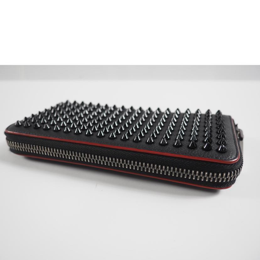 C.Louboutin クリスチャンルブタン/ラウンドZIP長財布 レザー/ブランド  