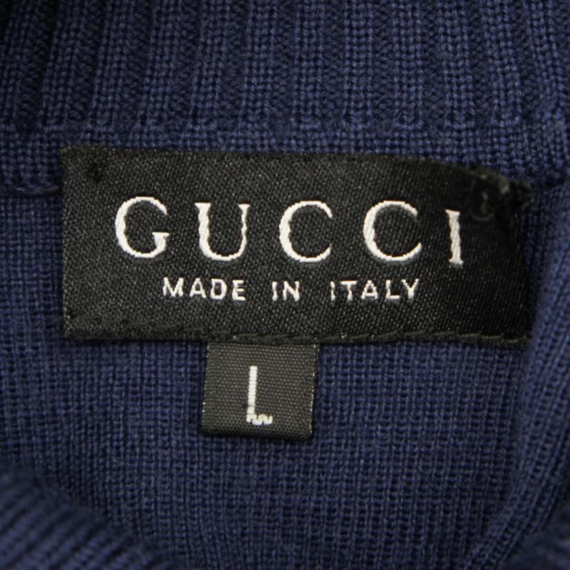 GUCCI グッチ/スカーフニットワンピ・NV/L/グッチ/Bランク/85【中古  