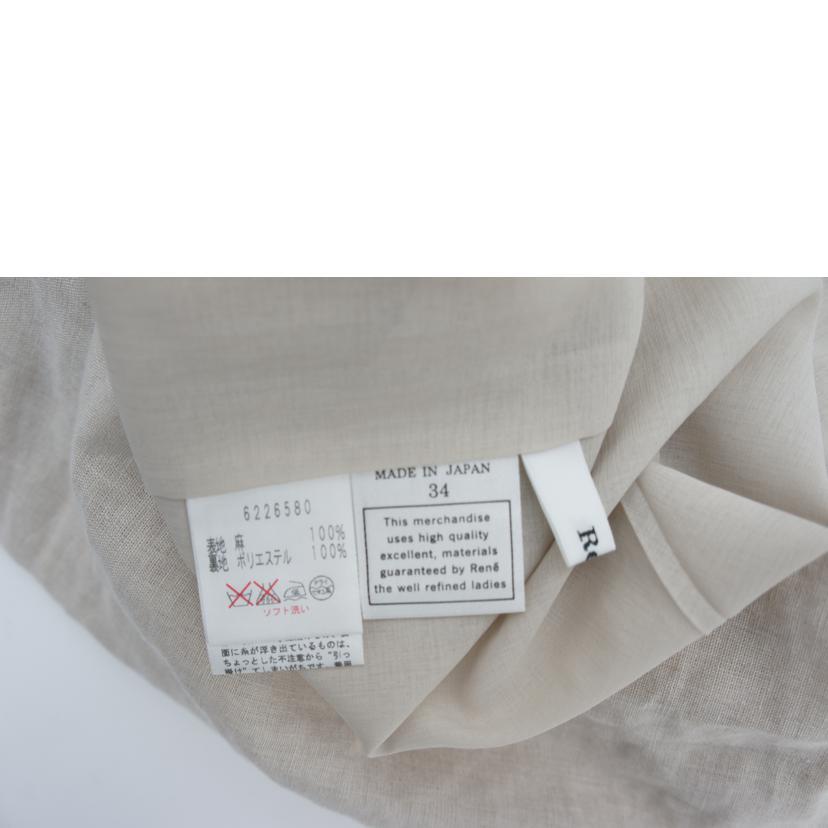 Rene ルネ/リネンワンピース/ABランク/24【中古】 Rene（ルネ） ルネ/リネンワンピース/ABランク/24【中古】 : ワンダー