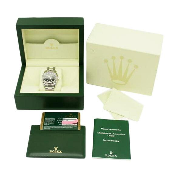 br>ROLEX ロレックス/デイトジャスト・ターノグラフ・ブラック/F番