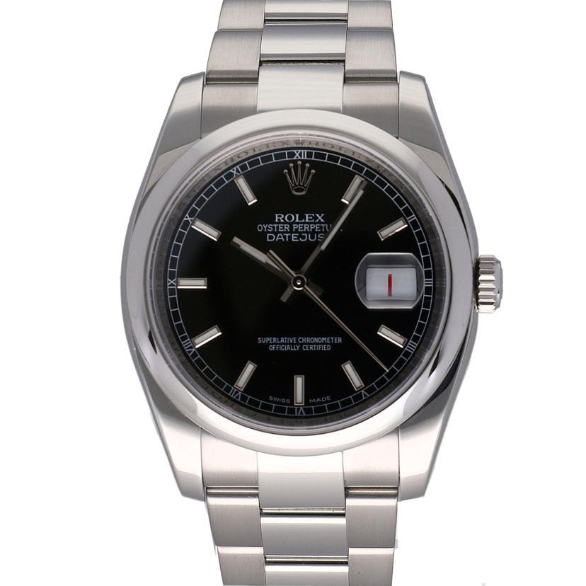 ROLEX ロレックス/デイトジャスト・ブラック/D番/116200/D92**********/ROLEX/SAランク/94【中古】 br>ROLEX ロレックス/デイトジャスト・ブラック/D番/116200/D92