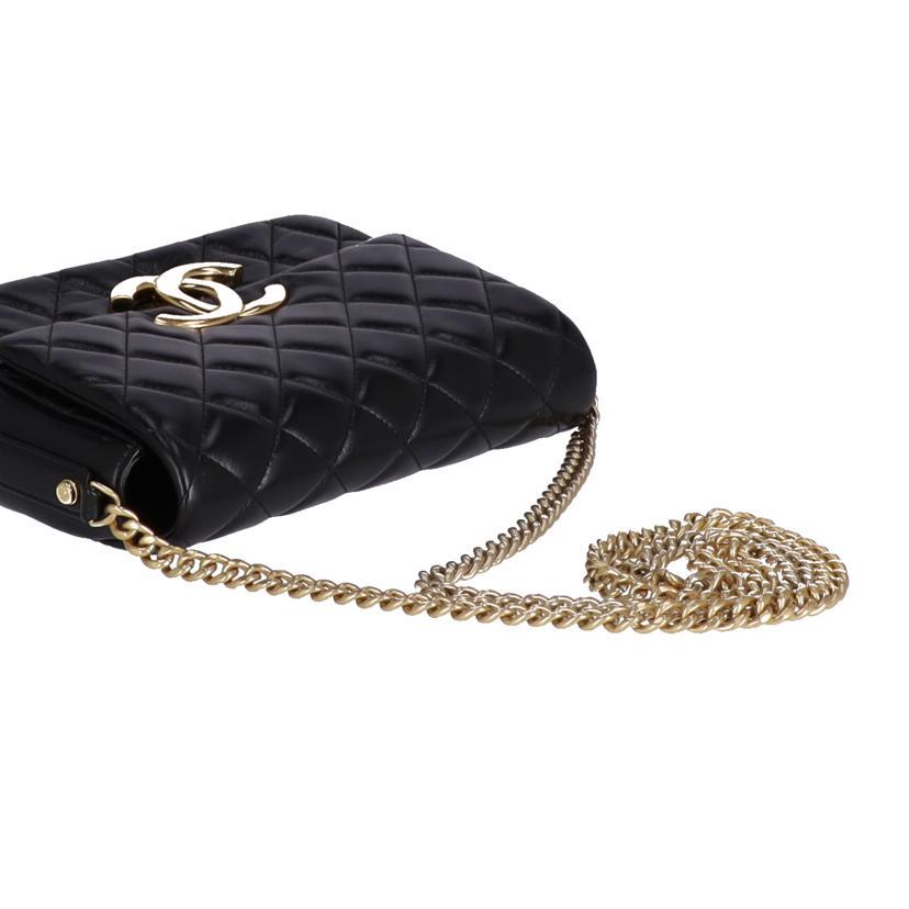 CHANEL  シャネル/ミニマトラッセチェーンショルダー黒/G金具/AS3855/シャネル/ABランク/37【中古】 CHANELシャネル/ミニマトラッセチェーンショルダー黒/G金具/AS3855/AB