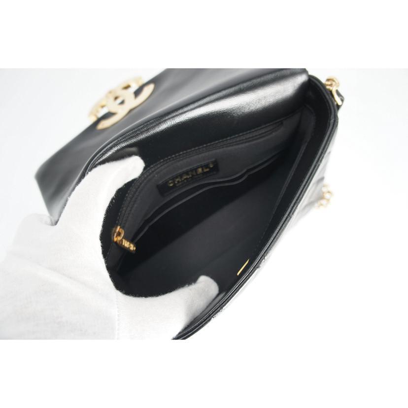 CHANELシャネル/ミニマトラッセチェーンショルダー黒/G金具/AS3855/AB