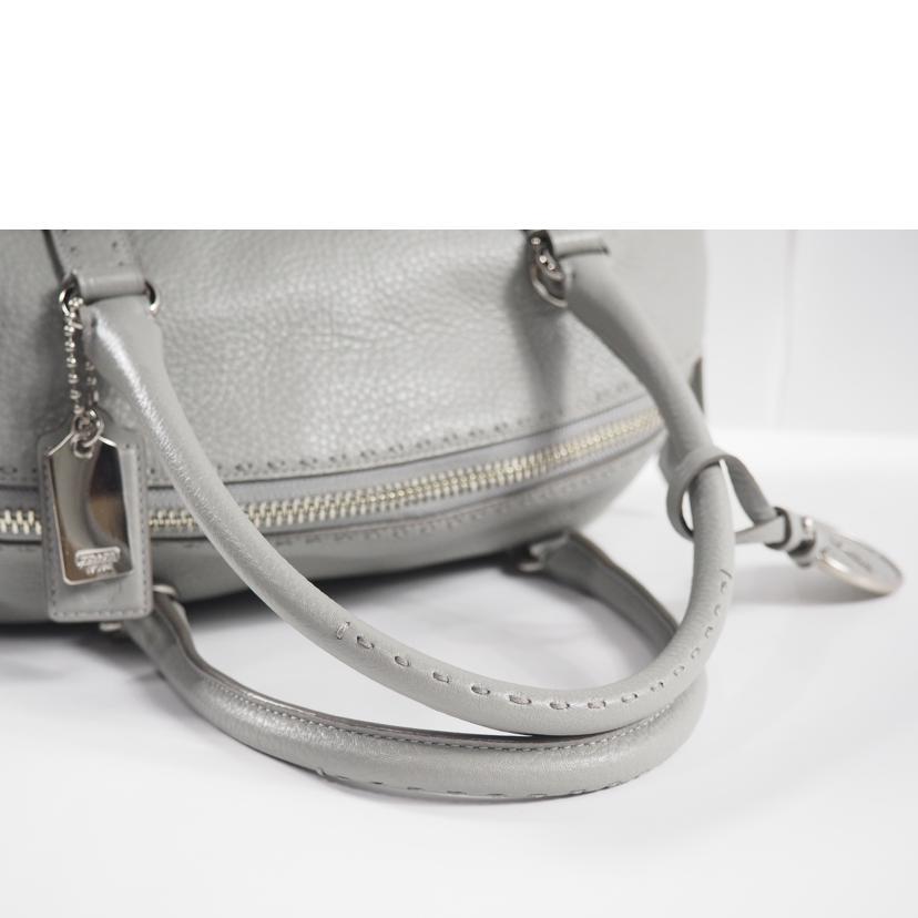 br>COACH コーチ/ハンドバッグ/ピナクル レザー エリン/グレー