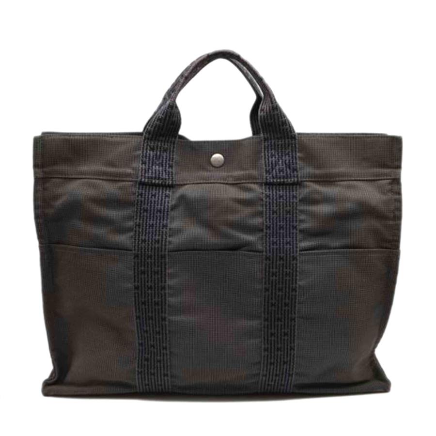 br>HERMES エルメス/エールライントートMM/グレー/ABランク/89【中古