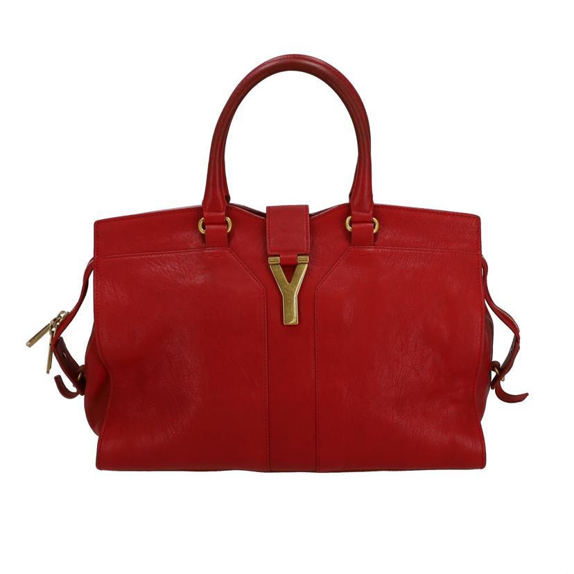 YSL イブサンローラン/CABAS CHYC RED レザートート/213317/279***/B  