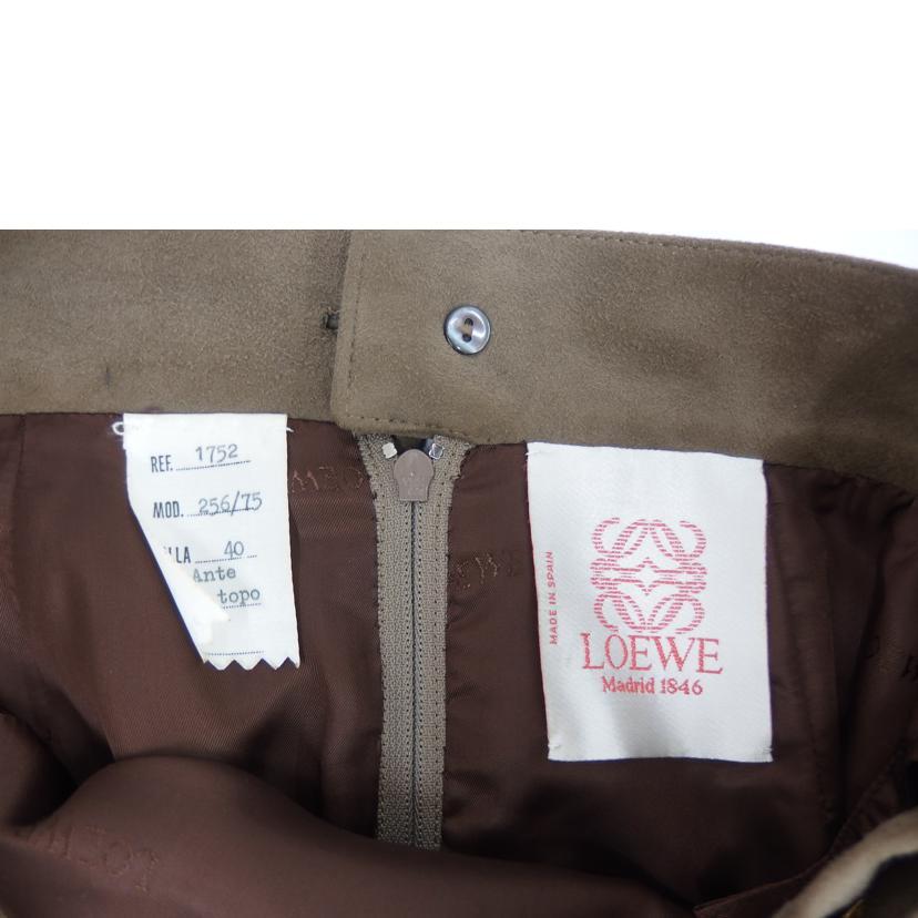 LOEWE ロエベ/レザースカート/S/レディースボトムス/Bランク/82【中古  