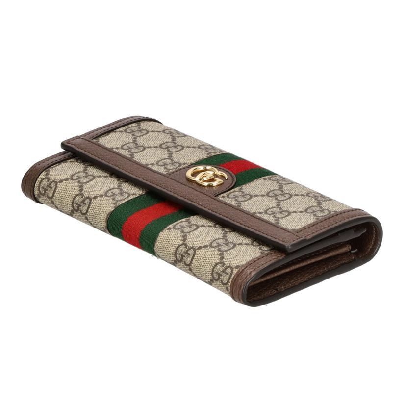 GUCCI/コンチネンタルウォレット.GGスプリーム/523153/525***/グッチ/SAランク/62【中古】 br>GUCCI/コンチネンタルウォレット.GGスプリーム/523153/525***/SA