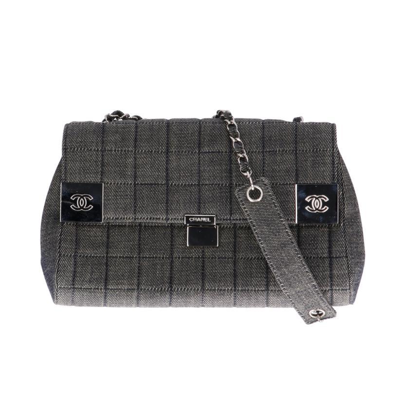 CHANEL/チョコバーデニムレザーチェーンショルダー/709****/Bランク/84  