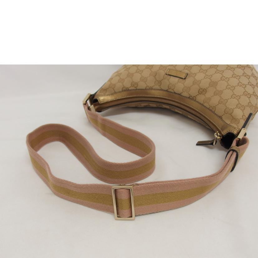 GUCCI（グッチ） ベージュ ゴールド/GGキャンバス/ショルダーバッグ