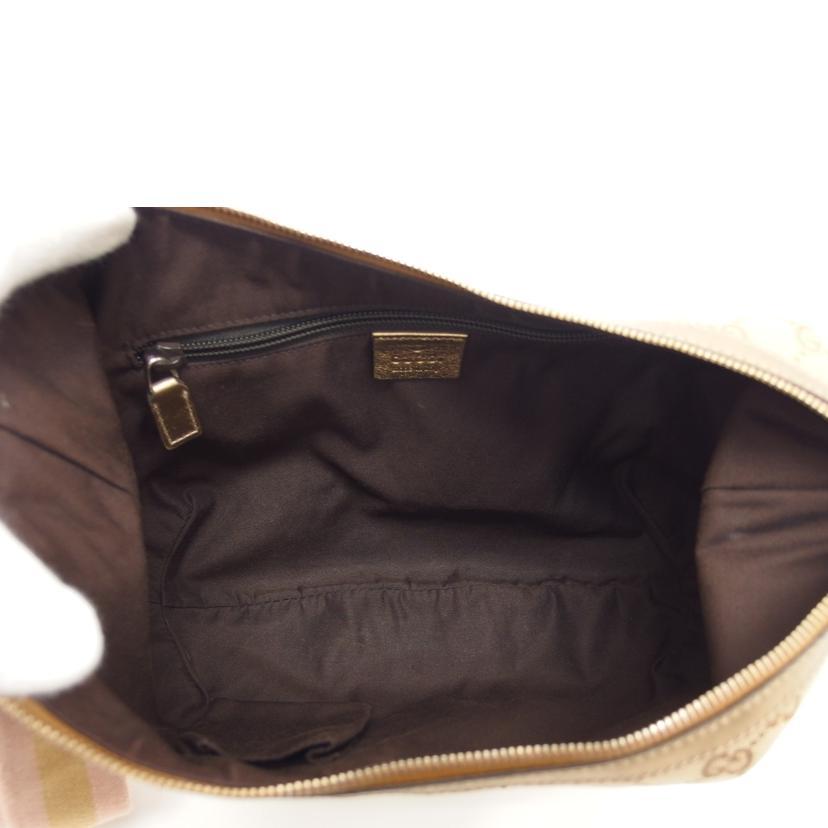 GUCCI（グッチ） ベージュ ゴールド/GGキャンバス/ショルダーバッグ