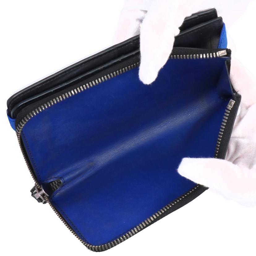 Berluti ベルルッティ/ L型ジップショートウォレット/ブルー/ブランド  