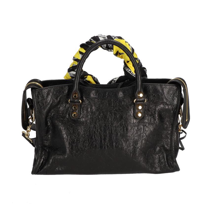 br>BALENCIAGA バレンシアガ/クラシック・ゴールドシティ/ブラック 
