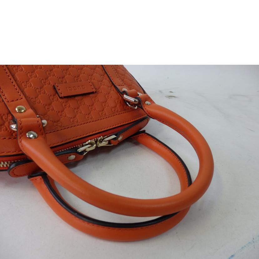 GUCCI（グッチ） グッチ/マイクログッチシマ/2wayバッグ/オレンジ