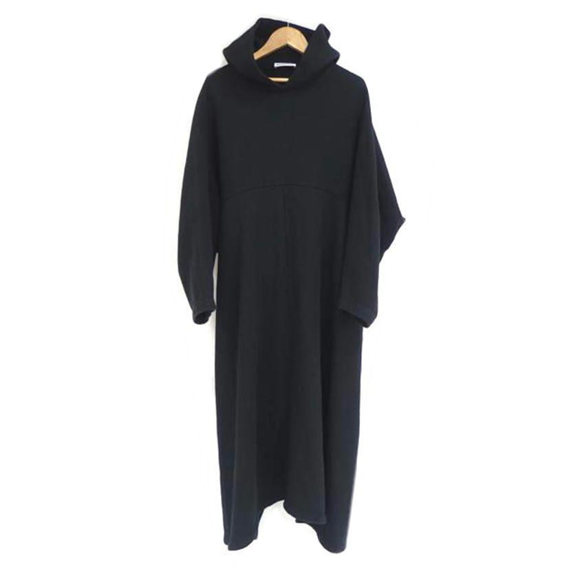 新品•XS】BALENCIAGA/ケープ風ジャージワンピース/ブラック