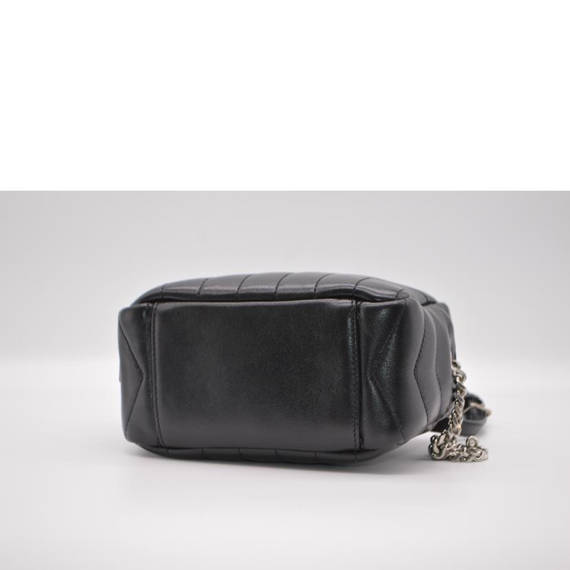 SAINT LAURENT  サンローラン/ルルボーリングミニチェーンレザーショルダー/ノワール/457588/111*/ブランドバック/SAランク/89【中古】 br>SAINT LAURENT サンローラン/ルルボーリングミニチェーンレザー