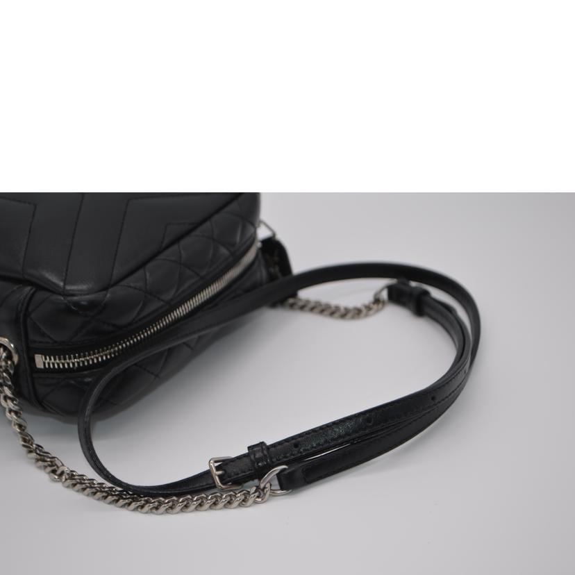 SAINT LAURENT  サンローラン/ルルボーリングミニチェーンレザーショルダー/ノワール/457588/111*/ブランドバック/SAランク/89【中古】 br>SAINT LAURENT サンローラン/ルルボーリングミニチェーンレザー