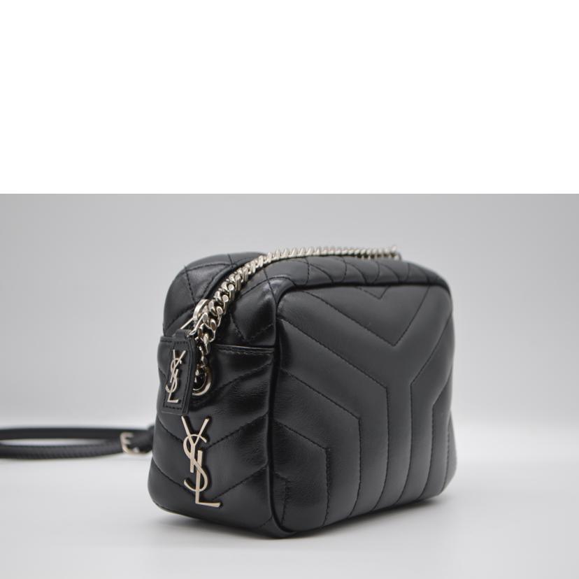 SAINT LAURENT  サンローラン/ルルボーリングミニチェーンレザーショルダー/ノワール/457588/111*/ブランドバック/SAランク/89【中古】 br>SAINT LAURENT サンローラン/ルルボーリングミニチェーンレザー