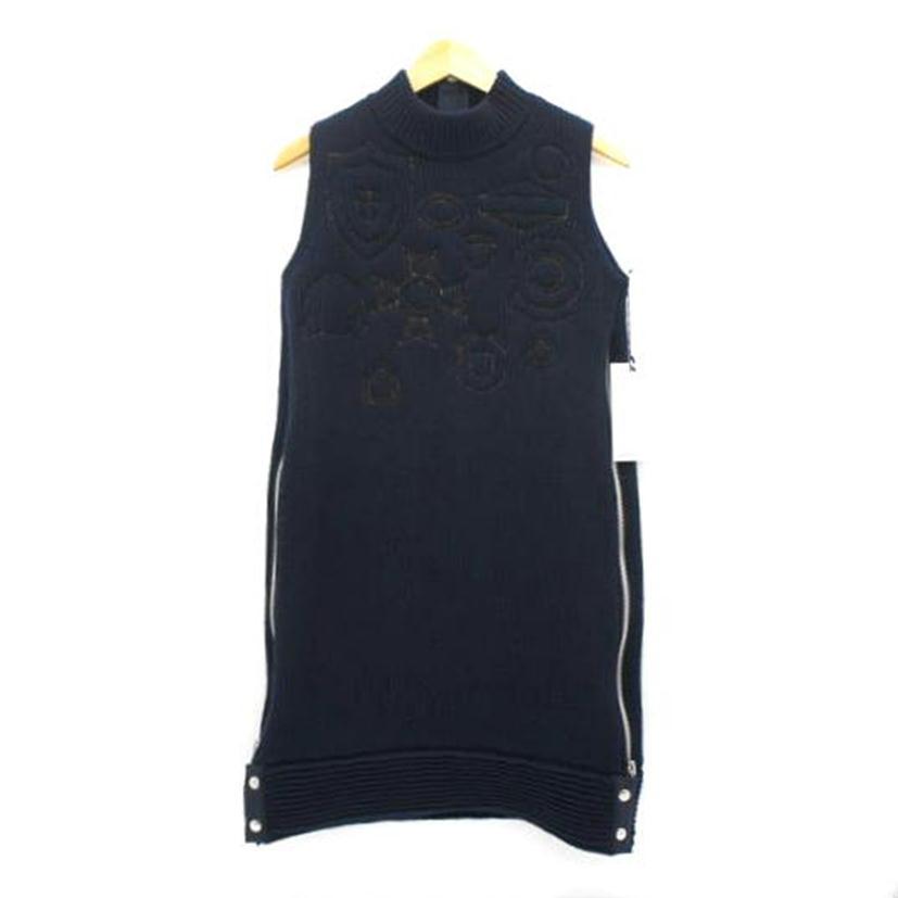 br>sacai サカイ/ノースリーブウールワンピース NVY/16-02823/2/AB  