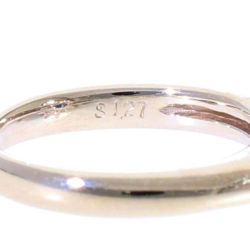br>PT900サファイアダイヤリングS1.27/D0.41ct/#9/Aランク/92【中古  