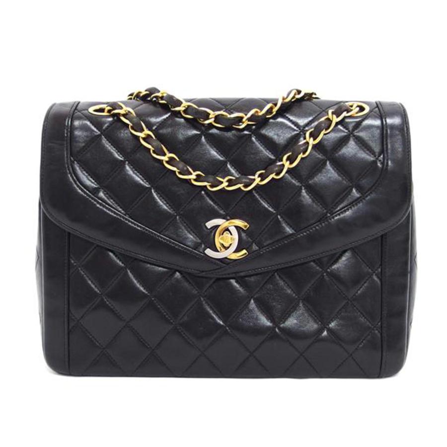 br>CHANEL シャネル/マトラッセ/ラムスキン/コンビ金具/Wチェーン