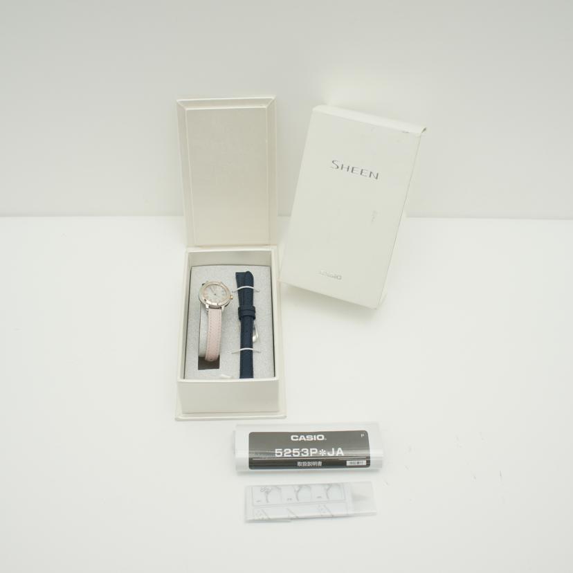 CASIO カシオ/SHEEN/レディース/電波ソーラー/SHW-5000LTD-7AJR/024*****/レディース時計/ABランク/03【中古】 CASIO カシオ/SHEEN/レディース/電波ソーラー/SHW-5000LTD-7AJR/024