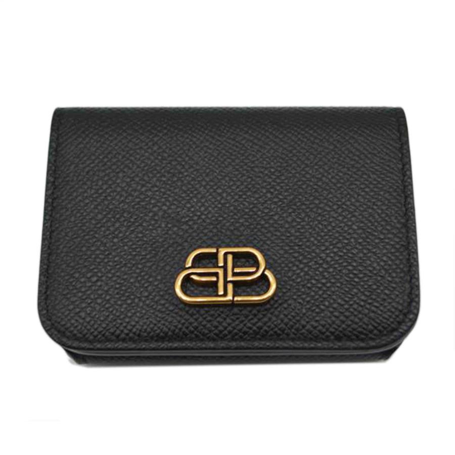 br>BALENCIAGA バレンシアガ/BBミニコンパクトレザーウォレット 