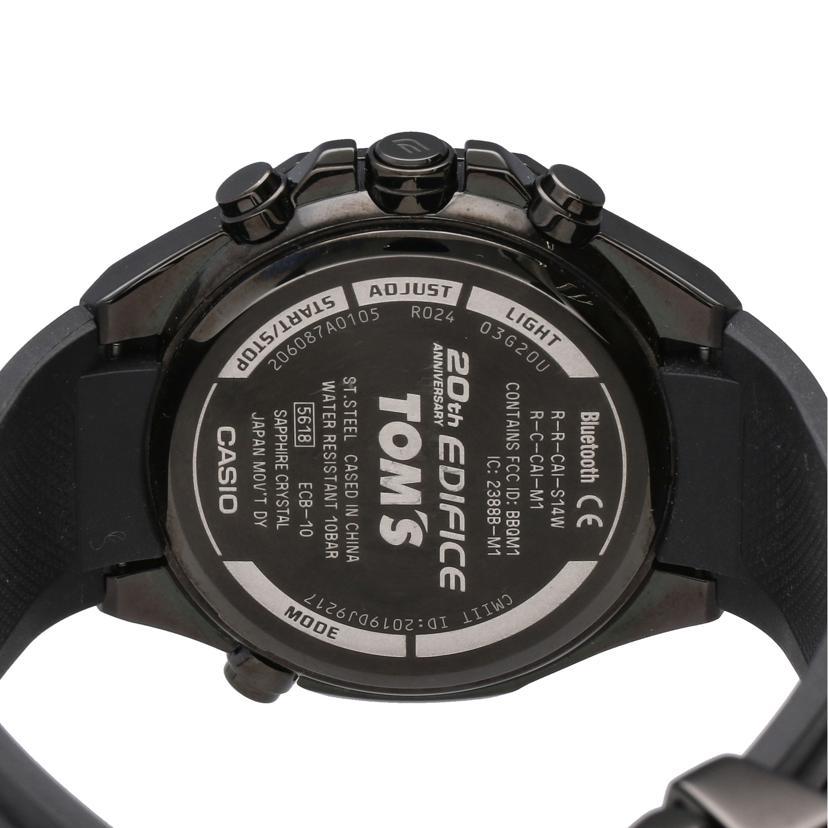 【EDIFICE】限定TOM'SコラボECB-10TMS-1AJR　中古品 カシオ 国内正規品 EDIFICE TOM'S ECB-10TMS-1AJR - メルカリ