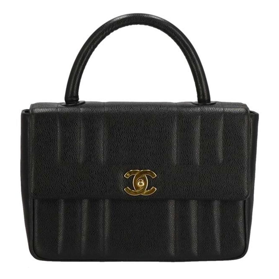 CHANEL シャネル/マドモアゼル ココマーク キャビアスキン 