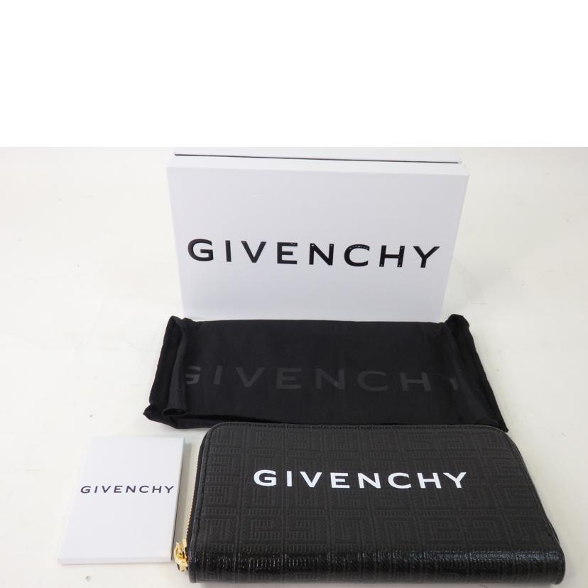 GIVENCHY  ジバンシー/Gカットウォレット 4Gコーティング/キャンバス&amp;レザー ブラック/BB60L7B1GT/ブランドバック/Aランク/84【中古】 GIVENCHY（ジバンシィ） ジバンシー/Gカットウォレット 4Gコーティング