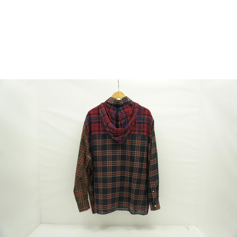 LOEWE ロエベ/フード付チェックシャツ/44/メンズインナー/ABランク/82【中古】 LOEWE（ロエベ） ロエベ/フード付チェックシャツ/44/メンズインナー/AB