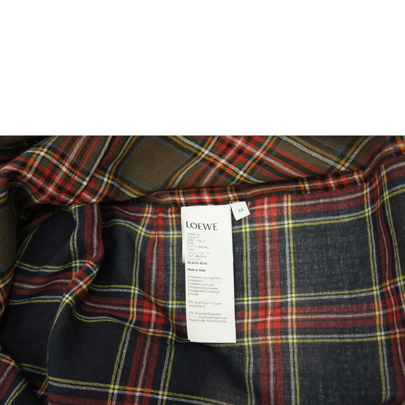LOEWE ロエベ/フード付チェックシャツ/44/メンズインナー/ABランク/82【中古】 LOEWE（ロエベ） ロエベ/フード付チェックシャツ/44/メンズインナー/AB