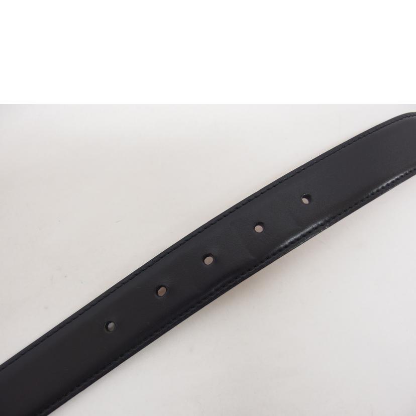 BVLGARI ブルガリ レザーベルト ブラック×キャメル/スクエアロゴバックル/シルバー金具/リバーシブルレザーベルト/ブランドバック/Aランク/04【中古】 BVLGARI（ブルガリ） レザーベルト ブラック×キャメル/スクエアロゴ