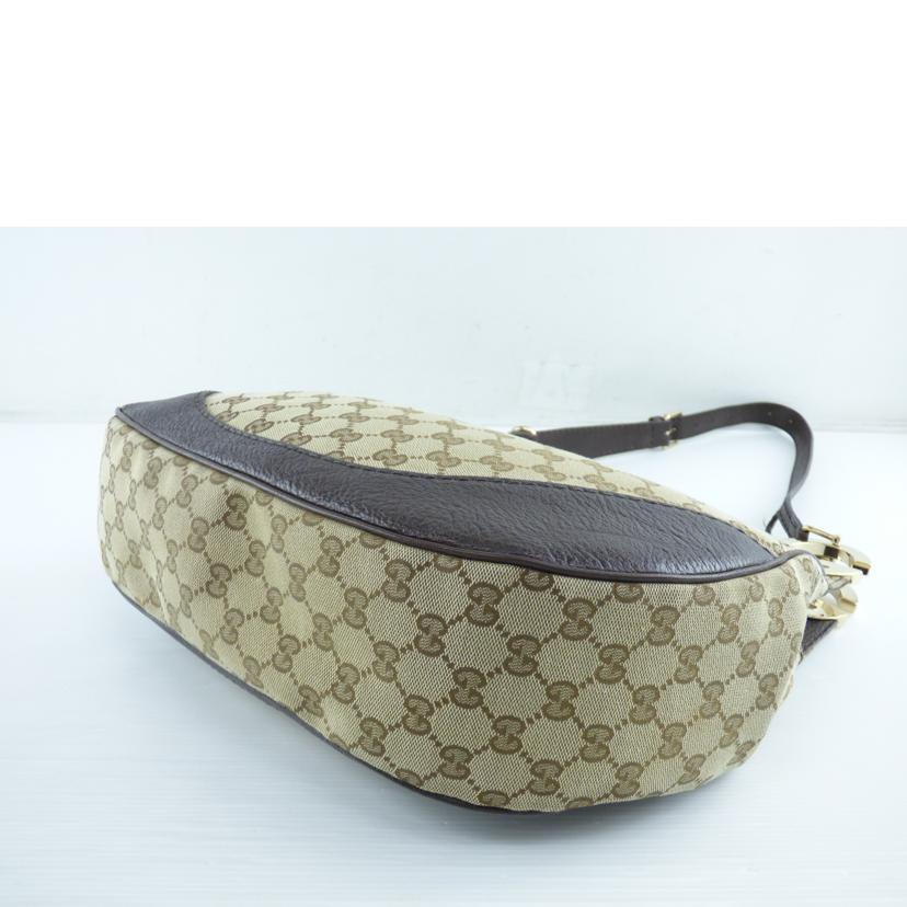 GUCCI グッチ/GGキャンバスレザーショルダー/203503/486***/幅約34cm高さ約37cmマチ約8.5cm/グッチ/BCランク/64【中古】 GUCCI（グッチ） グッチ/GGキャンバスレザーショルダー/203503/486