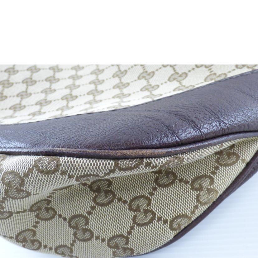 GUCCI グッチ/GGキャンバスレザーショルダー/203503/486***/幅約34cm高さ約37cmマチ約8.5cm/グッチ/BCランク/64【中古】 GUCCI（グッチ） グッチ/GGキャンバスレザーショルダー/203503/486