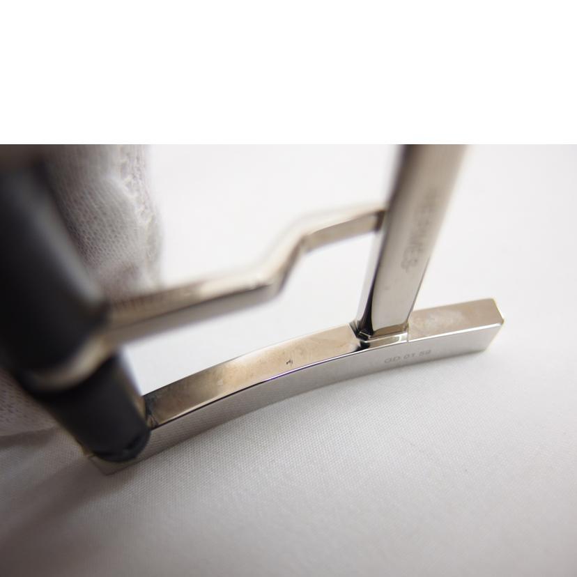 HERMES エルメス/Hバックル/シルバー金具レザーベルト/ブラック