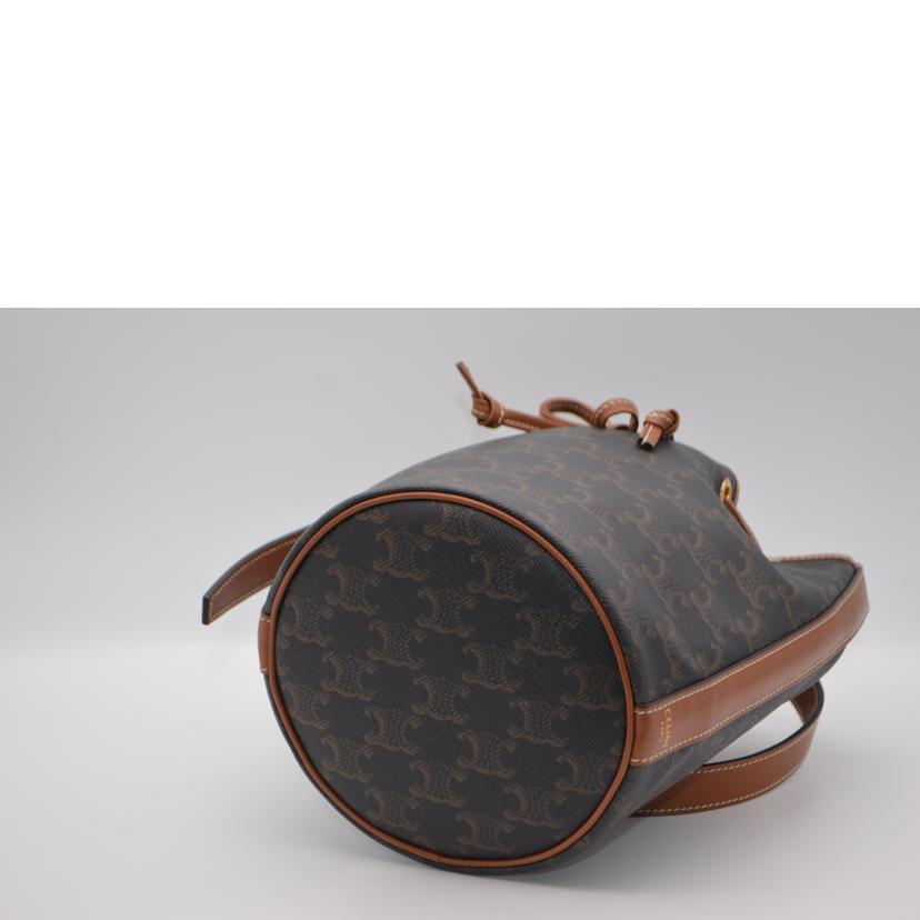 CELINE セリーヌ/トリオンフスモールドローストイングショルダー/タン/191142BZJ/F-G******/ブランドバック/Aランク/89【中古】 CELINE（セリーヌ） セリーヌ/トリオンフスモールドローストイング